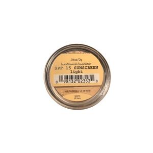 Bareminerals Foundation SPF 15 Sunscreen Light .06 OZ ~ New And Sealed